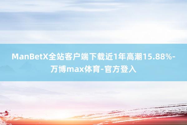 ManBetX全站客户端下载近1年高潮15.88%-万博max体育-官方登入